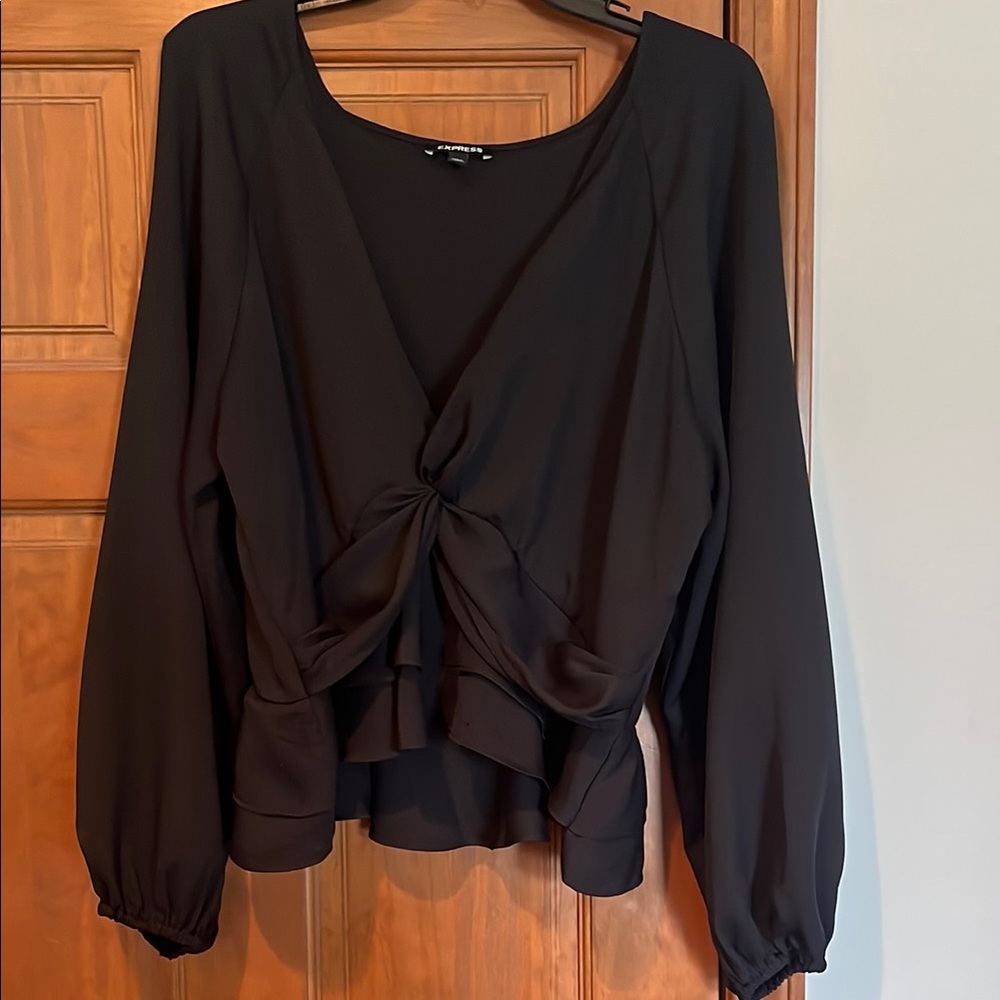 Elegant Black Express Women's Top